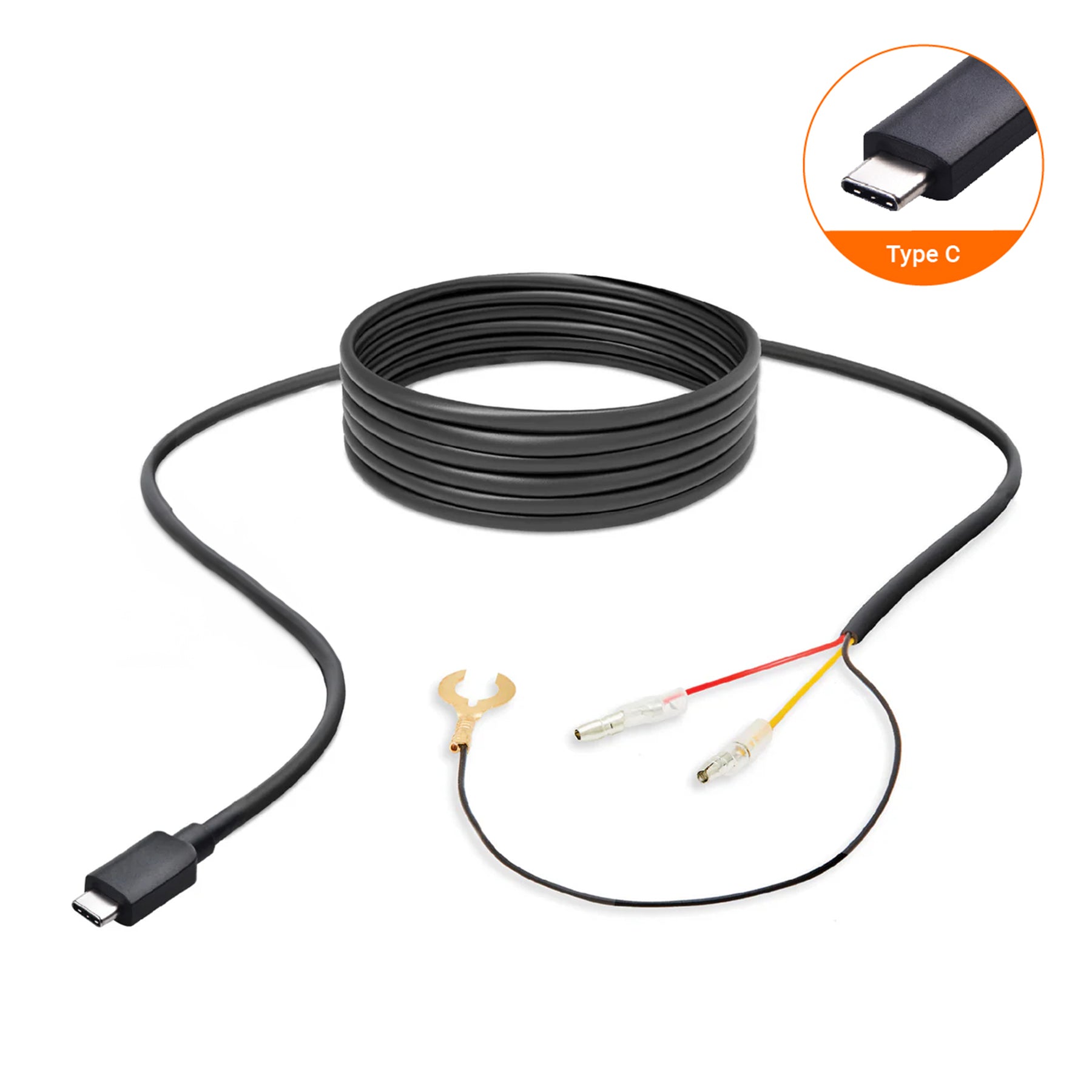 NEW - HWK12VC-OBD Road Angel Halo Pro Dash Cam 12V 2-in-1 Hardwire Kit- USB Type-C, Fuse Taps & OBD 2