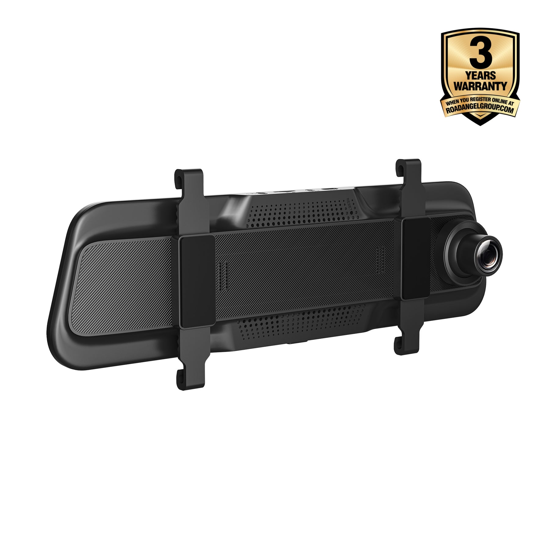 New - Halo Vision 3 4K – 2160p & 1080p Front & Rear Anti-Glare Mirror Dash Cam with integrated 10 inch LCD touchscreen