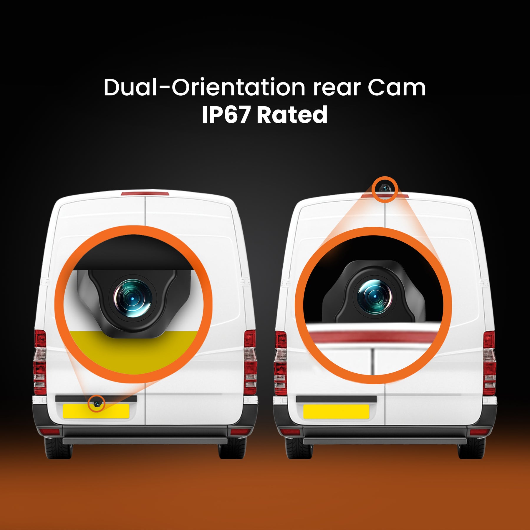 New - Halo View 3 4K – 2160p & 1080p Front & Rear Anti-Glare Mirror Dash Cam with integrated 10 inch LCD touchscreen & Reverse Parking Aid