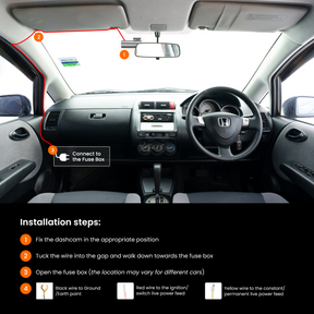 HWK5V-C - Road Angel Halo Dash Cam 5V- Type C Hardwiring Kit - for Halo Vision 2/View 2