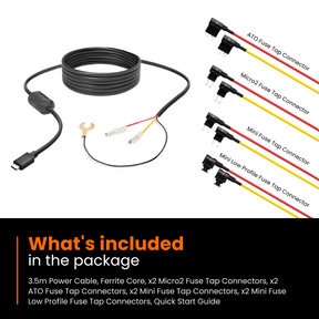 HWK5V-C - Road Angel Halo Dash Cam 5V- Type C Hardwiring Kit - for Halo Vision 2/View 2