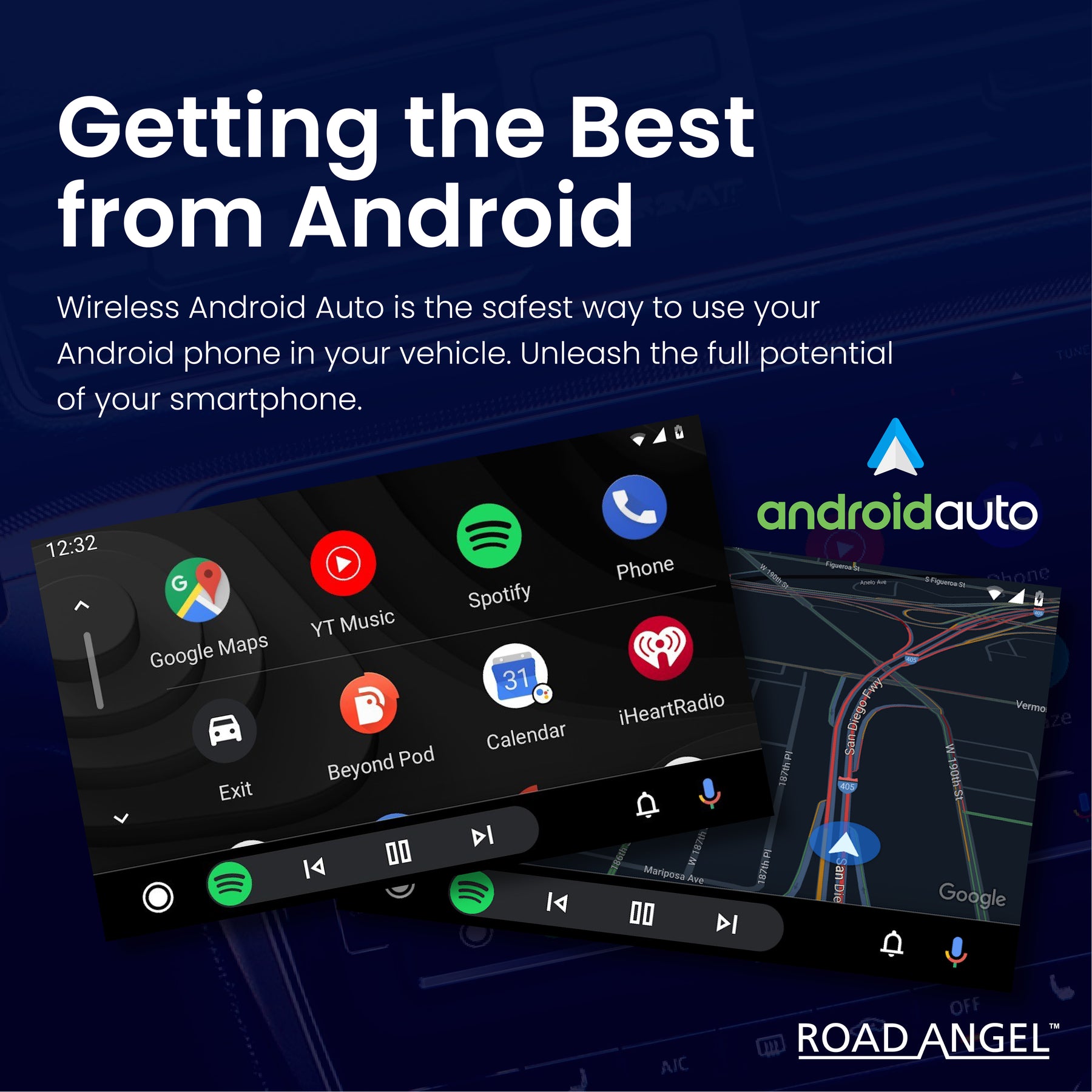 Road Angel RAAA1 Android Auto Wireless Adapter