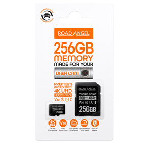 NEW - Road Angel Automotive Grade SDXC MicroSD Card & Adapter – RSD 256GB